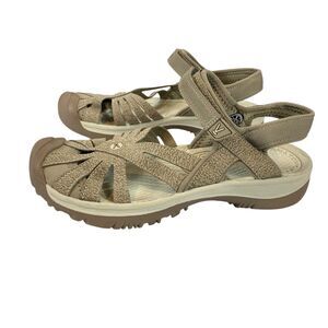 Keen Rose Sandals Womens Size 9 Taupe Closed Toe Adjustable Strap Hiking